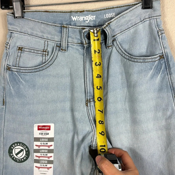NWOT Wrangler Loose Slim Jeans girl size 12 - Picture 10 of 11